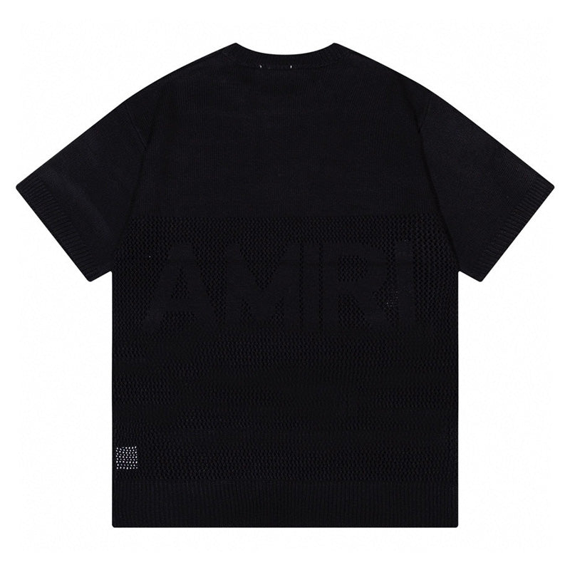 AMRI Logo-Embossed Fine Knit Jumper