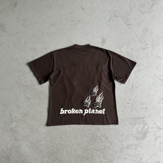 Broken P Heartess Love Tshirt-mocha