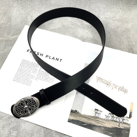 Chh Chrome Heart Belt Cross Hexagram Vine