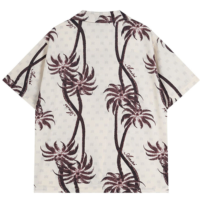 AMRI Twisted Palms silk shirt