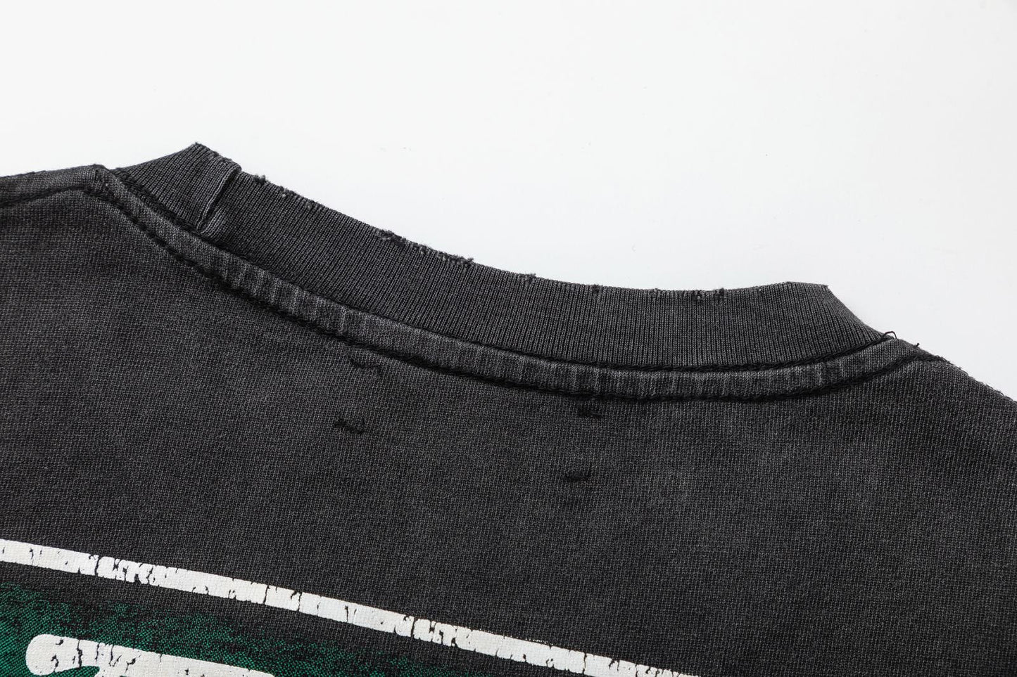 AMRI Lounge Crystal Embellished Cotton Graphic T-Shirt