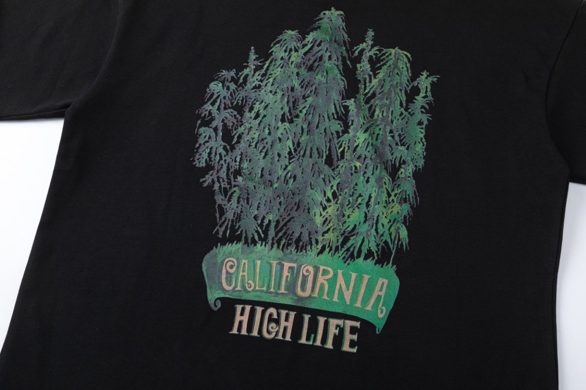 AMRI Leaf-Print Crewneck Cotton-Jersey T-Shirt