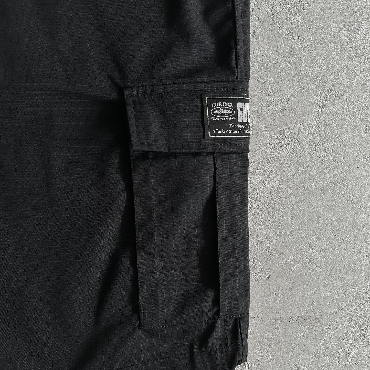 Corteiz Black Cargo Shorts