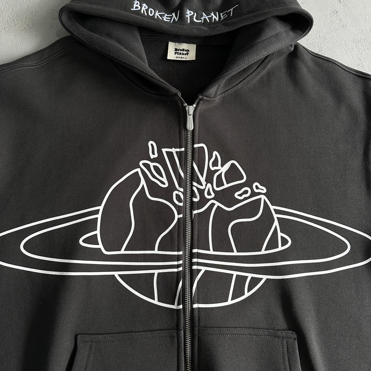 Broken P Zip Up Hoodie