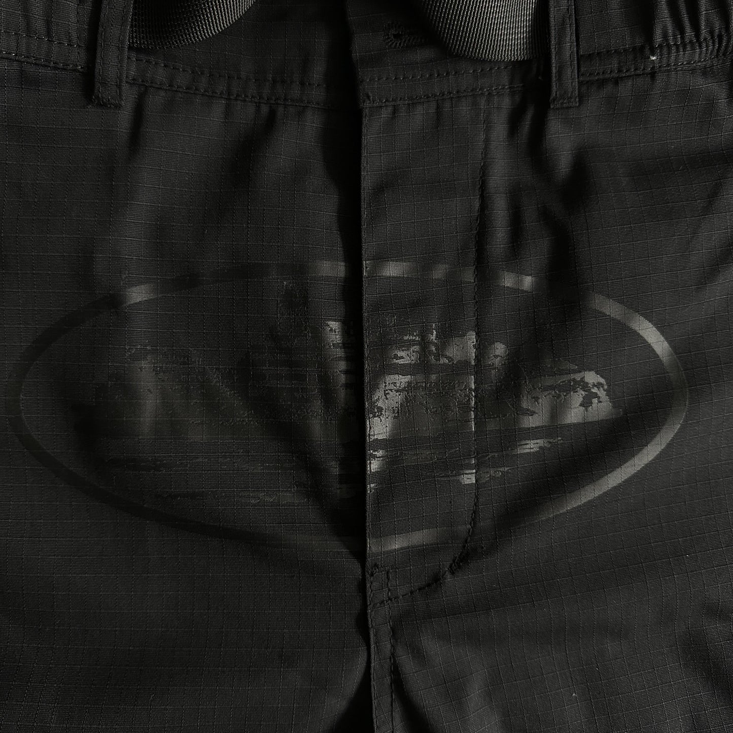 Corteiz Black Cargo Shorts