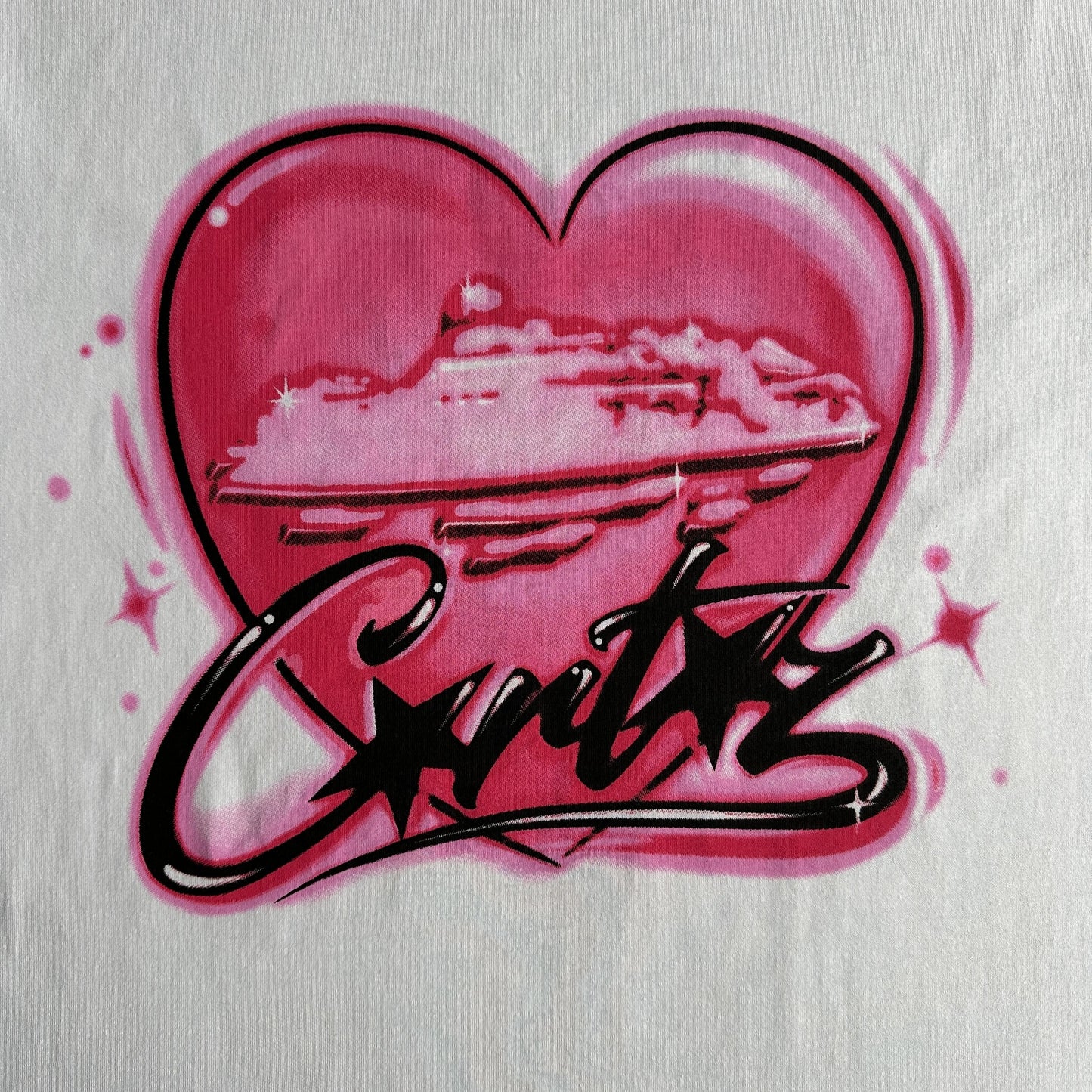 Corteiz Tshirt Pink Heart