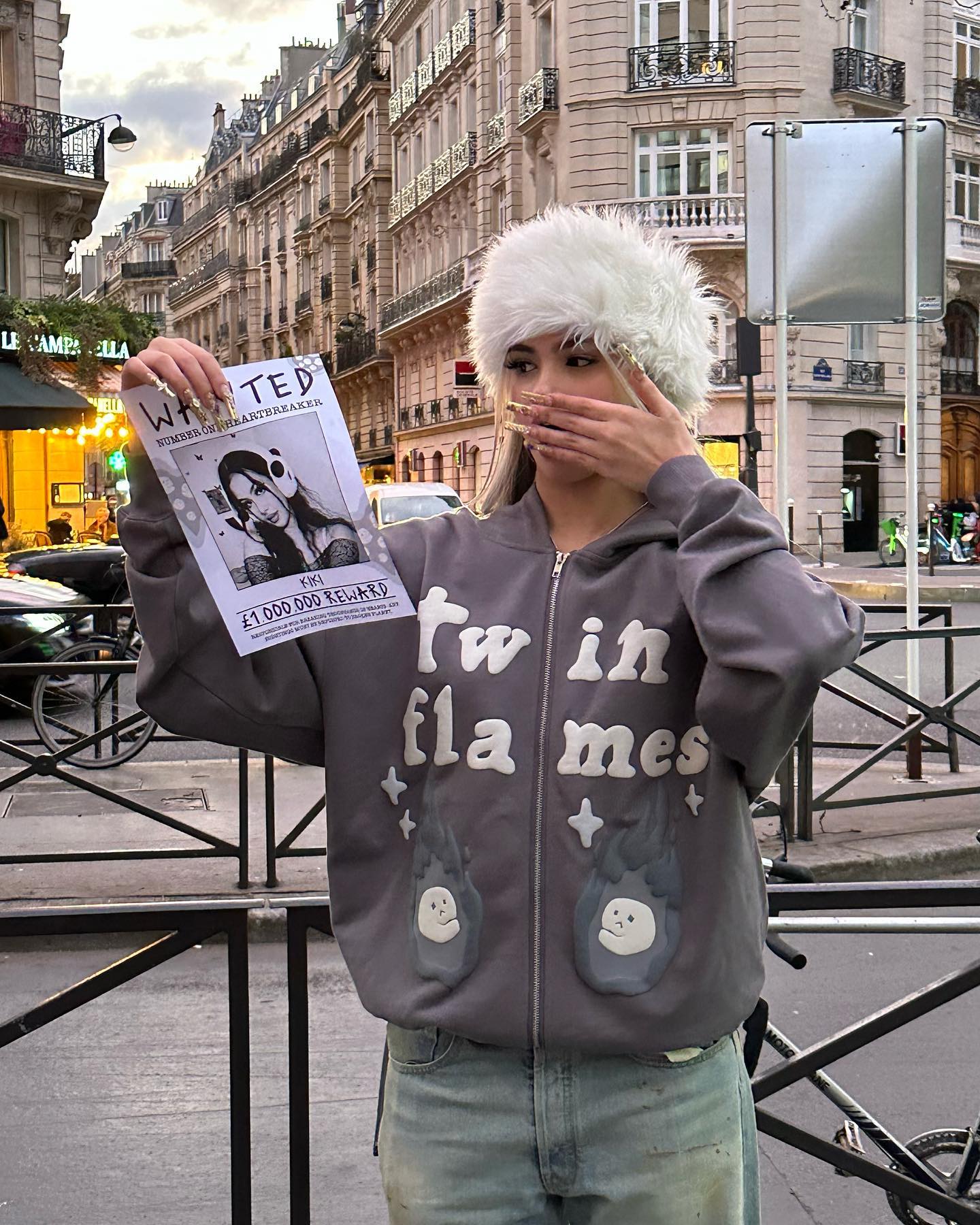 Broken P Twin Flames Zip Up Hoodie