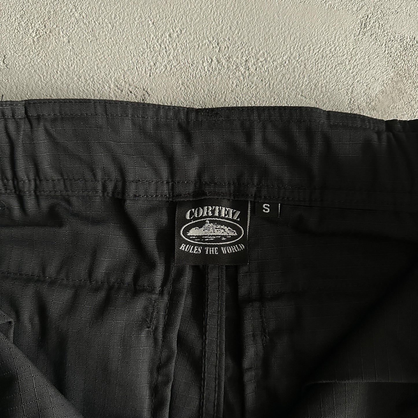 Corteiz Black Cargo Shorts