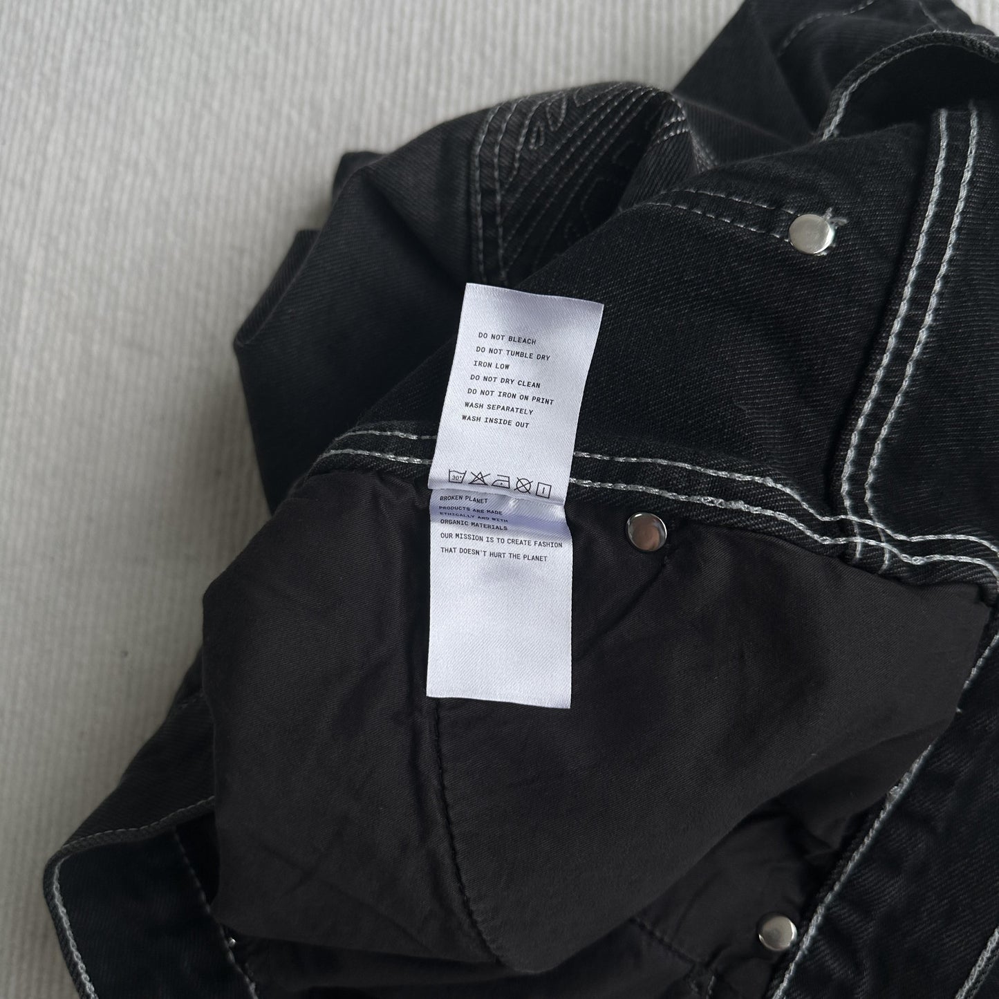 Broken P Denim Jeans Shorts