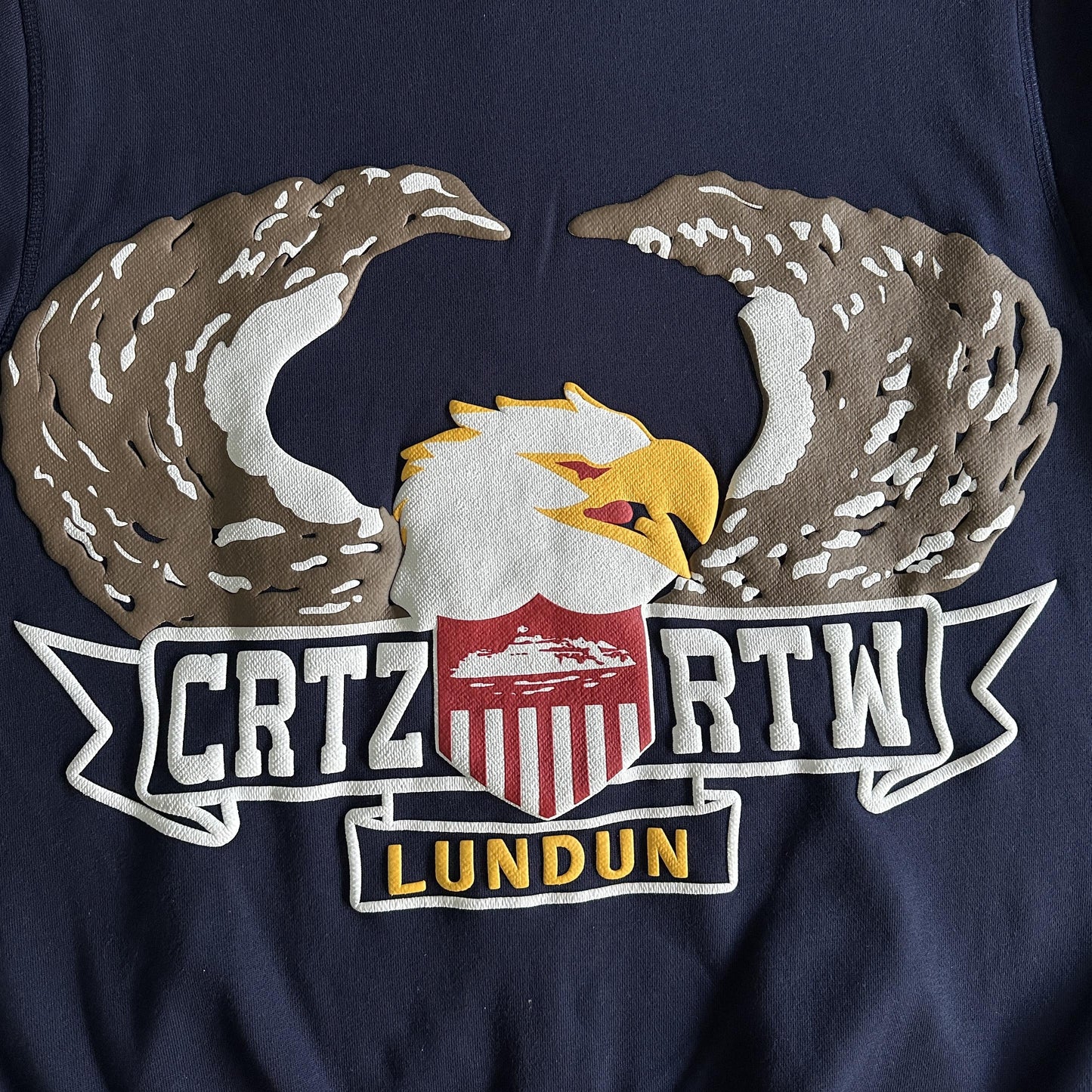 Corteiz Eagle Three-Dimensional Print Hoodie