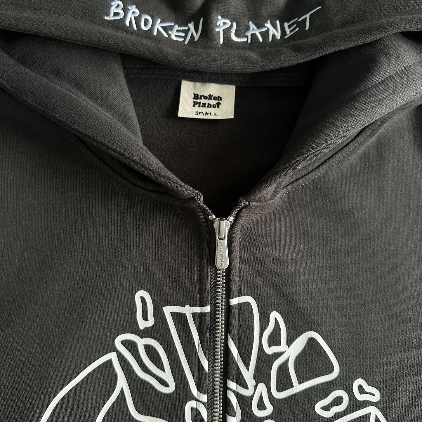 Broken P Zip Up Hoodie